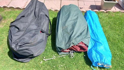Caravan awning with polls - with,