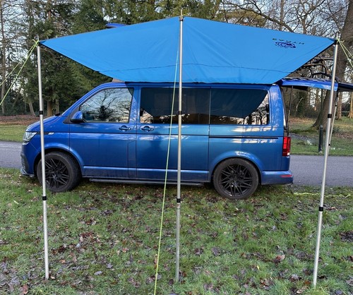 Campervan caravan awning sun - caravan,