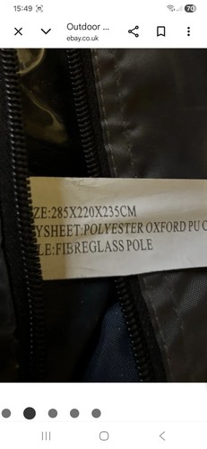 Awning caravan fibre poled - caravan,