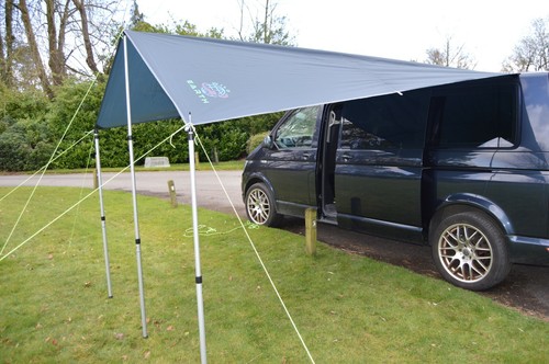 Campervan caravan awning sun - caravan,